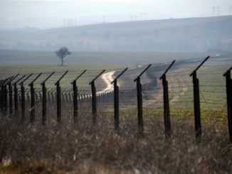 A barbed wire fence stands at the green-border near the Kapitan Andreevo border crossing point between Bulgaria and Turkey on February 11, 2011. Bulgaria and Romania must take as much time as they need in order to get one hundred percent ready for joining the Schengen Area, which will probably not be just a few months, according to the  EU foreign affairs minister.               AFP PHOTO / DIMITAR DILKOFF (Photo credit should read DIMITAR DILKOFF/AFP/Getty Images)